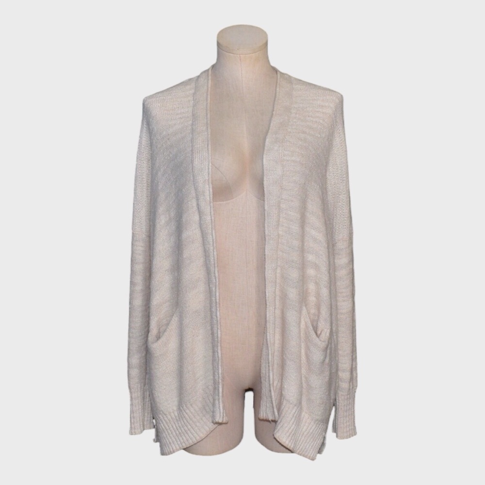 Anthropologie Donyale Open Front Slub Knit Cardigan Sweater